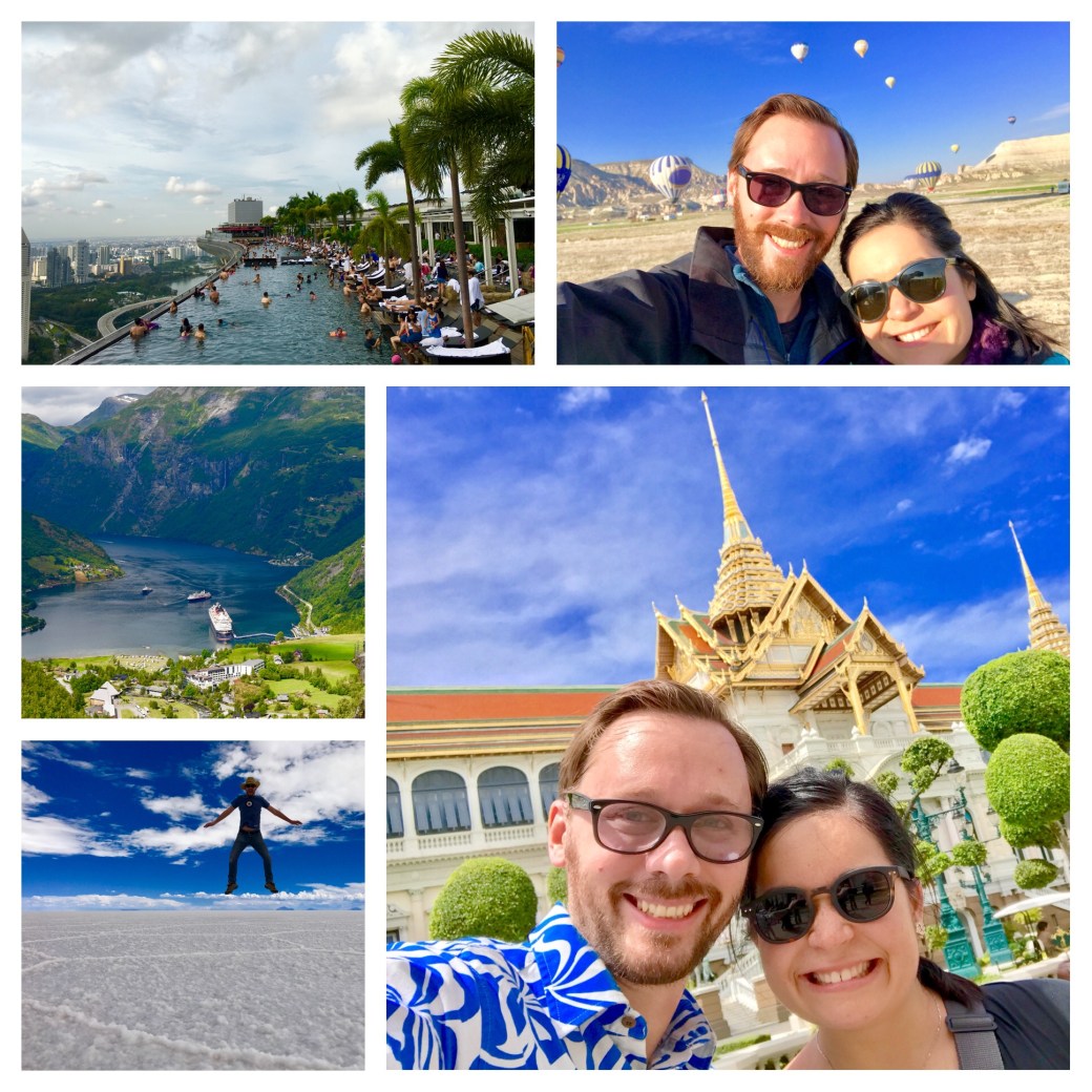 Marina Bay Sands, Cappadocia, Geirangerfjord, Salar de Uyuni, Grand Palace Bangkok